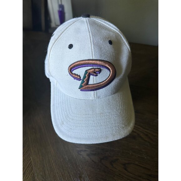 Diamondbacks MLB Hat By Twins Enterprise Inc White Adjustable Genuine Merchandis - Picture 9 of 11